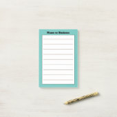 Post-it® Notes de nom commercial personnalisées (Sur un bureau)