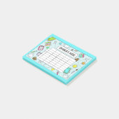 Post-it® Notes de nom personnalisable du calendrier scolair (Incliné)