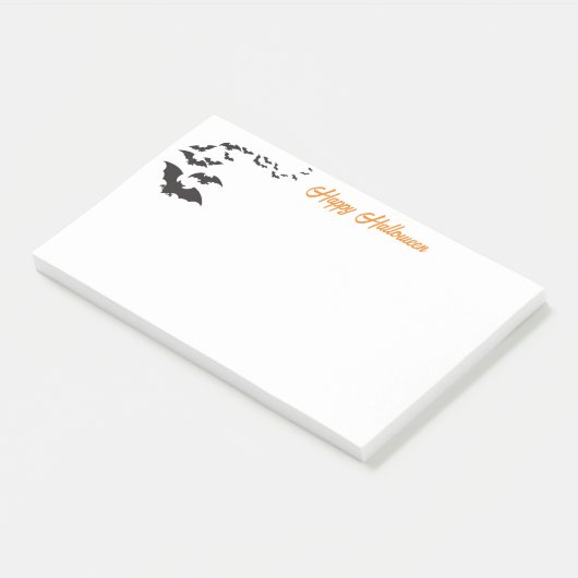 Post-it® Notes de notes sur les chauves-souris Halloween (Incliné)