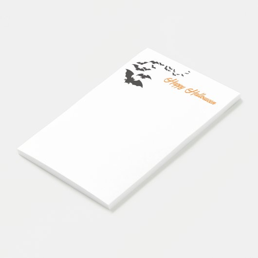 Post-it® Notes de notes sur les chauves-souris Halloween (Incliné)