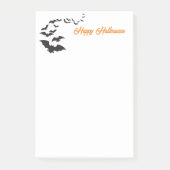 Post-it® Notes de notes sur les chauves-souris Halloween (Devant)
