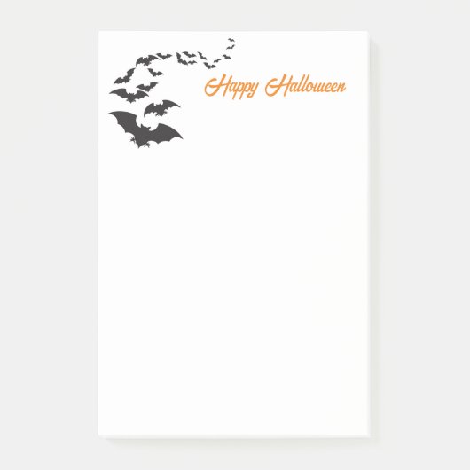Post-it® Notes de notes sur les chauves-souris Halloween (Devant)