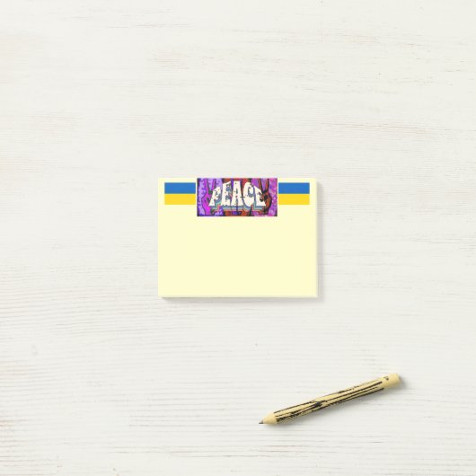 Post-it® Notes de paix (Sur un bureau)