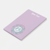 Post-it Notes de Paix Psychedelique (Incliné)