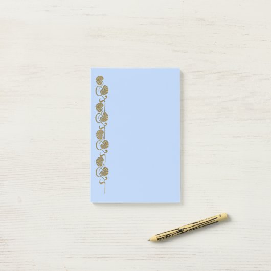 Post-it® notes de palme "or" (Sur un bureau)