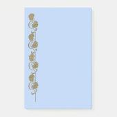 Post-it® notes de palme "or" (Devant)