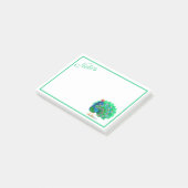 Post-It Notes de paon colorés (Incliné)