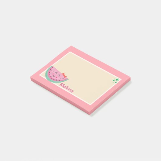 Post-it® Notes de pastèque jouant (Incliné)