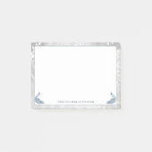 Post-it® Notes de Peacocks bleus (Devant)