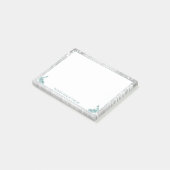 Post-it® Notes de Peacocks turquoises (Incliné)