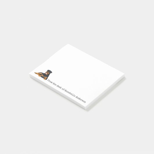 Post-it® Notes de personnalisation de Rottweiler (Incliné)