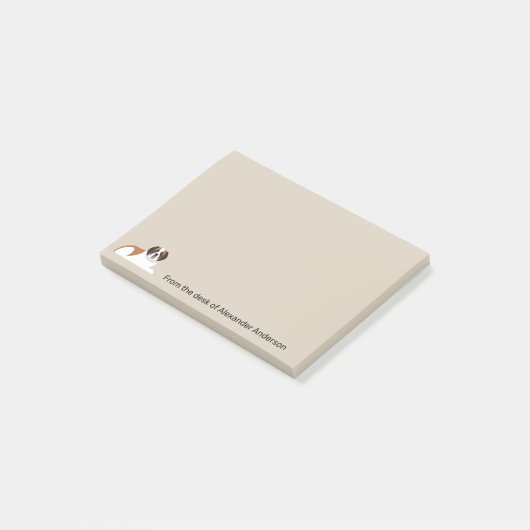 Post-it® Notes de personnalisation de St. Bernard (Incliné)