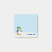 Post-it® Notes de petit pingouin marchant sur la neige (Devant)
