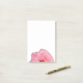 Post-it® Notes de photos de rose rose (Sur un bureau)