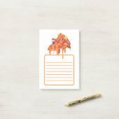 Post-it® Notes de pizza savoureuse (Sur un bureau)
