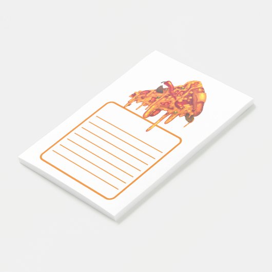 Post-it® Notes de pizza savoureuse (Incliné)