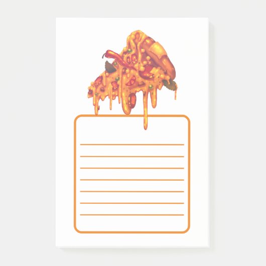 Post-it® Notes de pizza savoureuse (Devant)