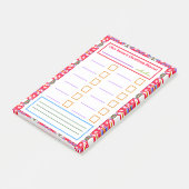 Post-it® Notes de plan de Noël Red Green Plan de fête de No (Incliné)