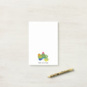 Post-It Notes de plantes succulentes amicales (Sur un bureau)