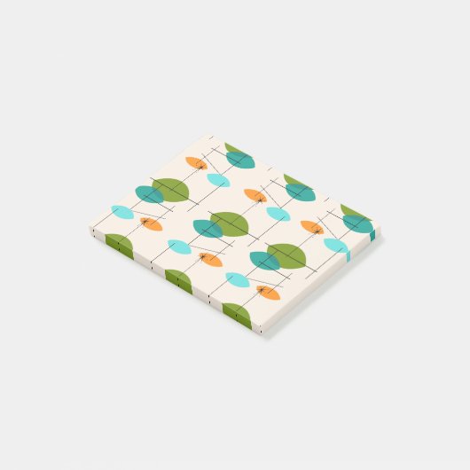 Post-it® Notes de poche de Motif mobile rétro atomique (Incliné)