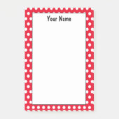 Post-it® Notes de point Polka de nom personnalisé classique (Devant)