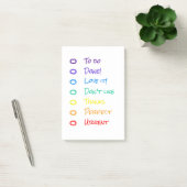 Post-it® notes de post-it arc-en-ciel (Bureau)