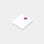 Post-it® Notes de post-it assez roses de coeur (Incliné)