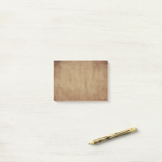 Post-it® Notes de post-it Brown rustiques de conception (Sur un bureau)