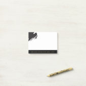 Post-it® Notes de post-it chics d'effet d'or (Sur un bureau)