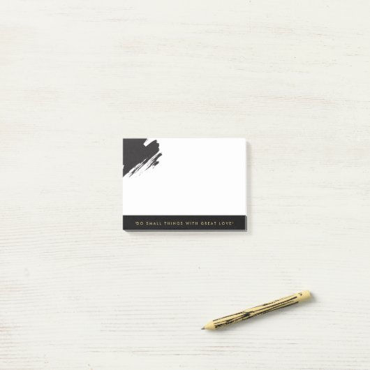 Post-it® Notes de post-it chics d'effet d'or (Sur un bureau)