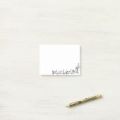 Post-it® Notes de post-it courantes de chats (Sur un bureau)