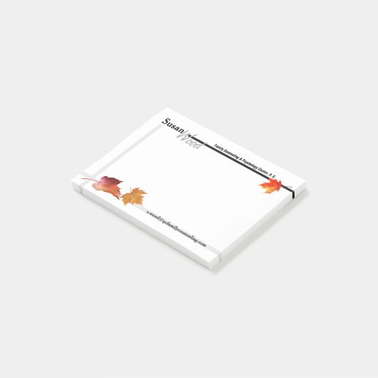 Post-it® Notes de post-it d'affaires de chute (Incliné)