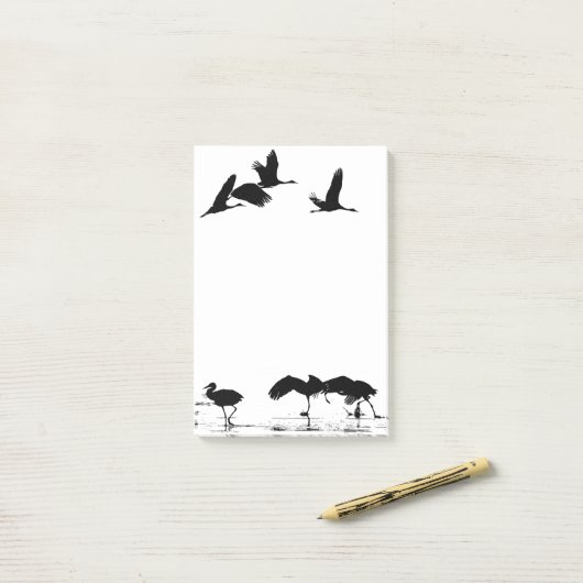 Post-it® Notes de post-it d'animaux de faune d'oiseau de (Sur un bureau)