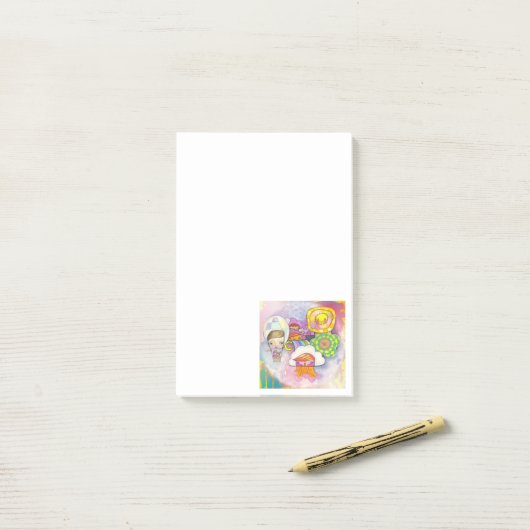 Post-it® Notes de post-it d'art de Kosharek ! (Sur un bureau)