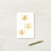 Post-it® Notes de post-it de Bell d'arbre (Sur un bureau)