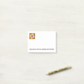 Post-it® Notes de post-it de bloc d'édredon (Sur un bureau)