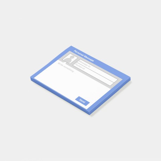 Post-it® Notes de post-it de boîte de message (Incliné)