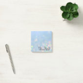 Post-it® Notes de post-it de Bokeh (bleues) (Bureau)