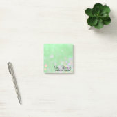 Post-it® Notes de post-it de Bokeh (vert) (Bureau)