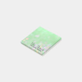 Post-it® Notes de post-it de Bokeh (vert) (Incliné)
