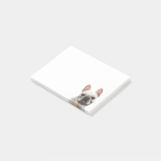 Post-it® Notes de post-it de bouledogue français (Incliné)