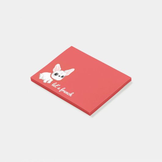 Post-it® Notes de post-it de bouledogue français (Incliné)