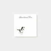 Post-it® Notes de post-it de chien de basset (Devant)