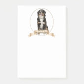 Post-it® Notes de post-it de chien de Bernese Mt. (Devant)