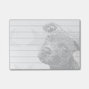 Post-it® Notes de post-it de chiot de Pitbull