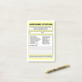 Post-it® Notes de post-it "de citation impressionnante" (Sur un bureau)