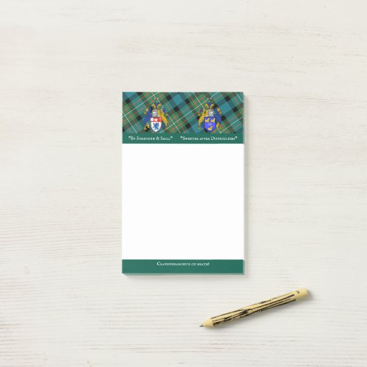 Post-it® Notes de post-it de clan de Ferguson (Sur un bureau)