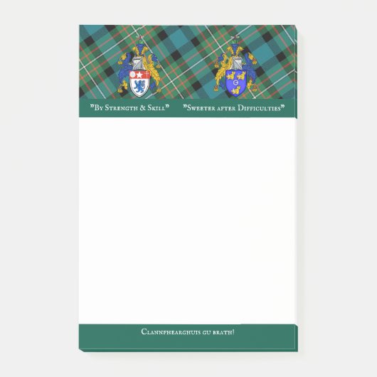 Post-it® Notes de post-it de clan de Ferguson (Devant)