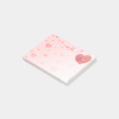 Post-it® Notes de post-it de coeur de la signature de la (Incliné)