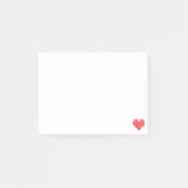 Post-it® Notes de post-it de coeur de pixel (Devant)